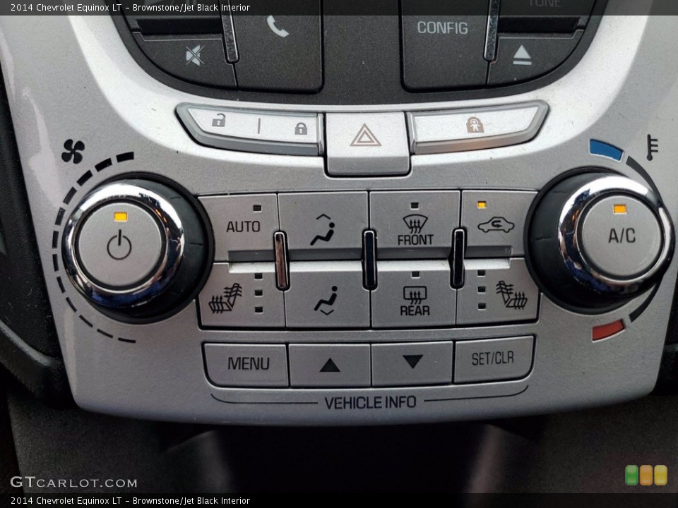 Brownstone/Jet Black Interior Controls for the 2014 Chevrolet Equinox LT #141818152