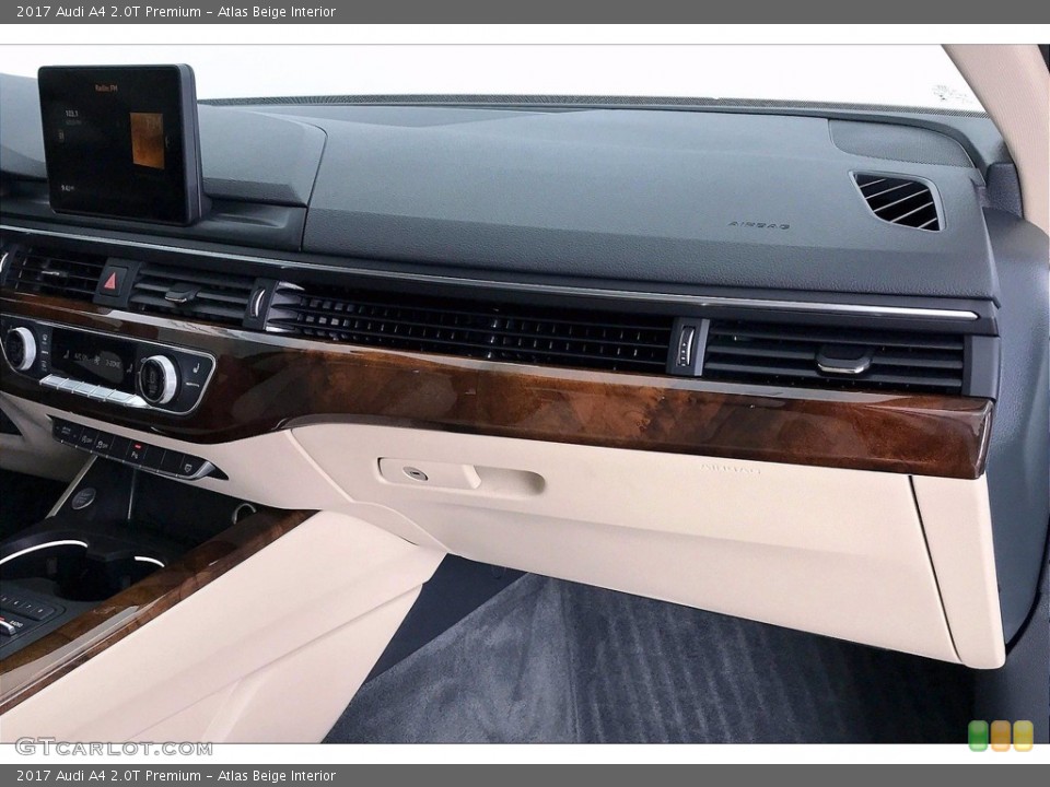 Atlas Beige Interior Dashboard for the 2017 Audi A4 2.0T Premium #141818419