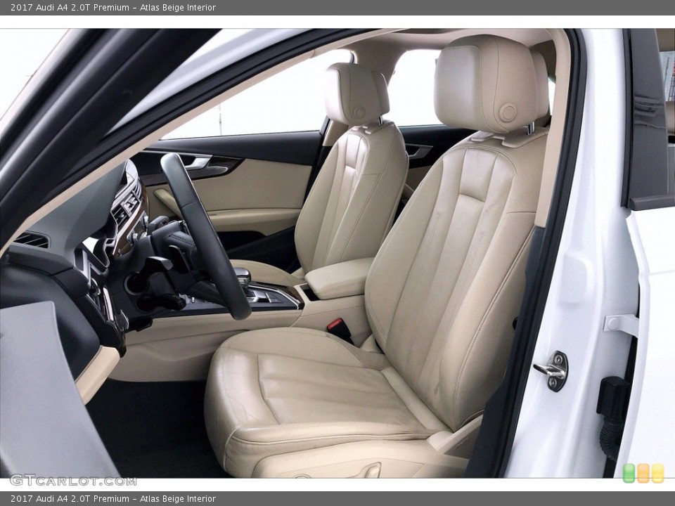 Atlas Beige Interior Front Seat for the 2017 Audi A4 2.0T Premium #141818446