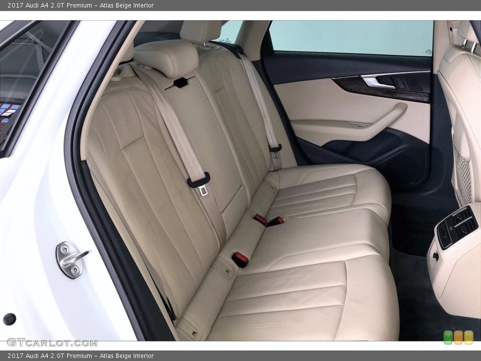 Atlas Beige Interior Rear Seat for the 2017 Audi A4 2.0T Premium #141818458