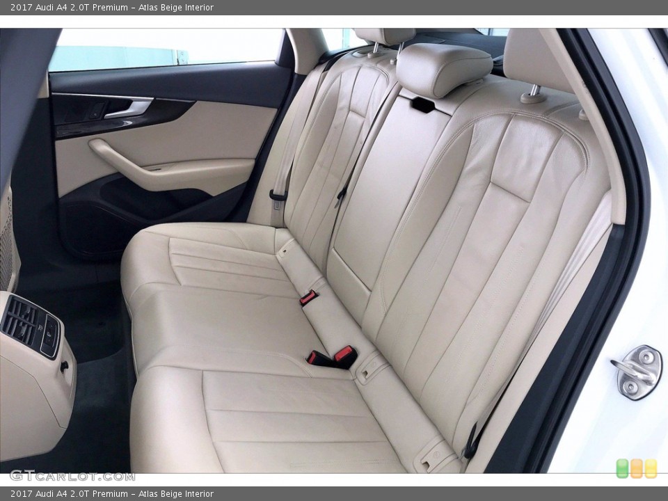 Atlas Beige Interior Rear Seat for the 2017 Audi A4 2.0T Premium #141818470