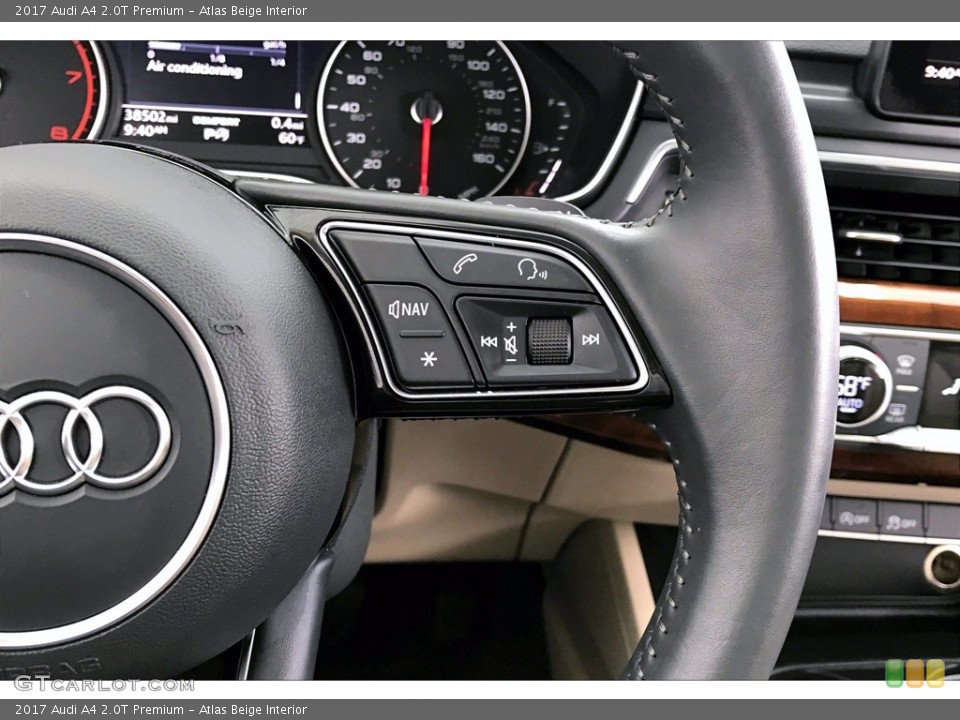 Atlas Beige Interior Steering Wheel for the 2017 Audi A4 2.0T Premium #141818494
