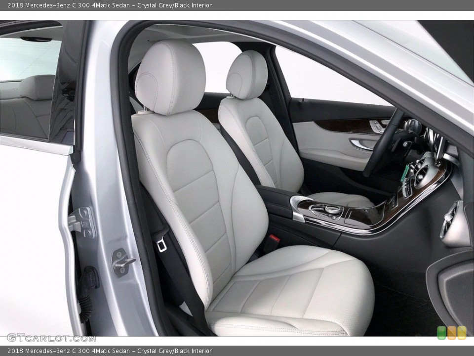 Crystal Grey/Black Interior Photo for the 2018 Mercedes-Benz C 300 4Matic Sedan #141819397