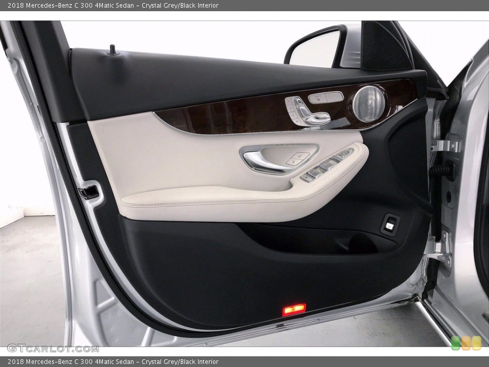 Crystal Grey/Black Interior Door Panel for the 2018 Mercedes-Benz C 300 4Matic Sedan #141819457