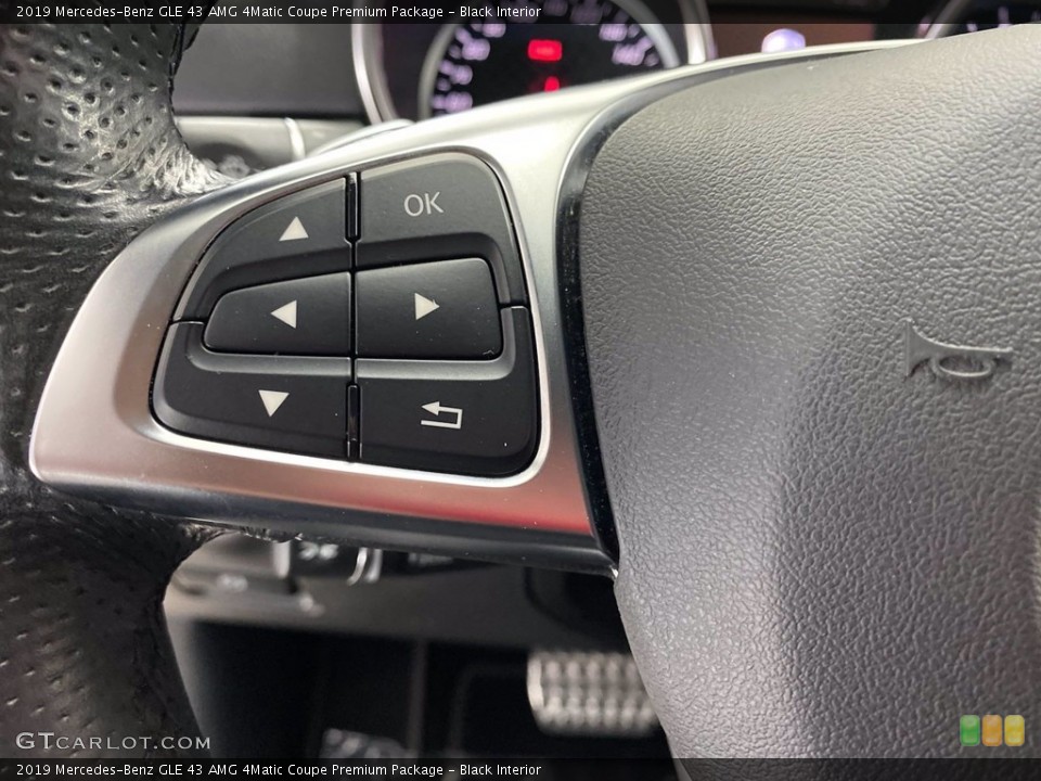 Black Interior Steering Wheel for the 2019 Mercedes-Benz GLE 43 AMG 4Matic Coupe Premium Package #141822701