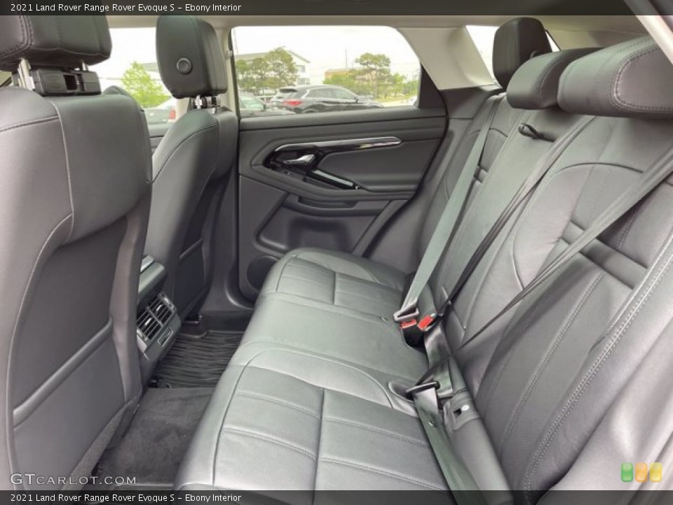 Ebony Interior Rear Seat for the 2021 Land Rover Range Rover Evoque S #141822888