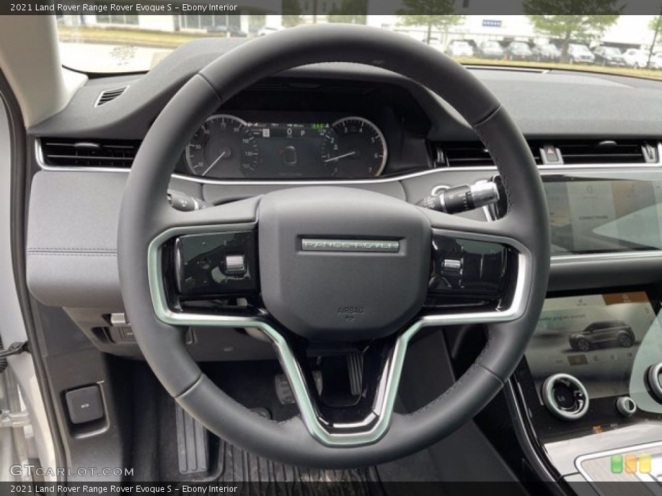 Ebony Interior Steering Wheel for the 2021 Land Rover Range Rover Evoque S #141823100