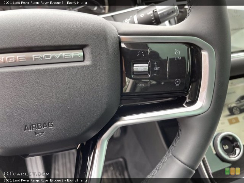 Ebony Interior Steering Wheel for the 2021 Land Rover Range Rover Evoque S #141823147
