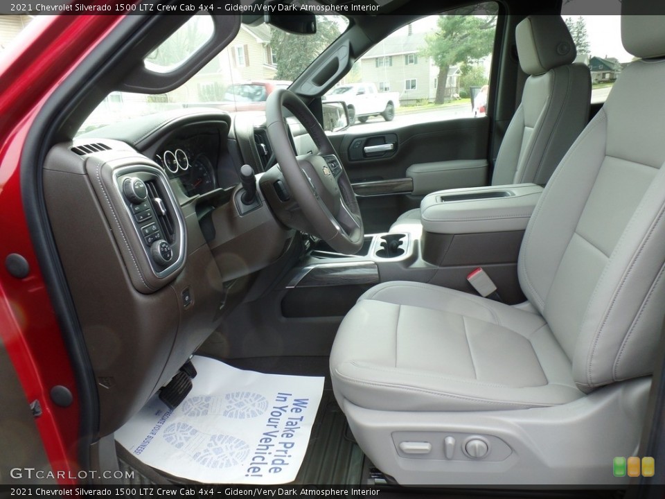 Gideon/Very Dark Atmosphere Interior Front Seat for the 2021 Chevrolet Silverado 1500 LTZ Crew Cab 4x4 #141823664