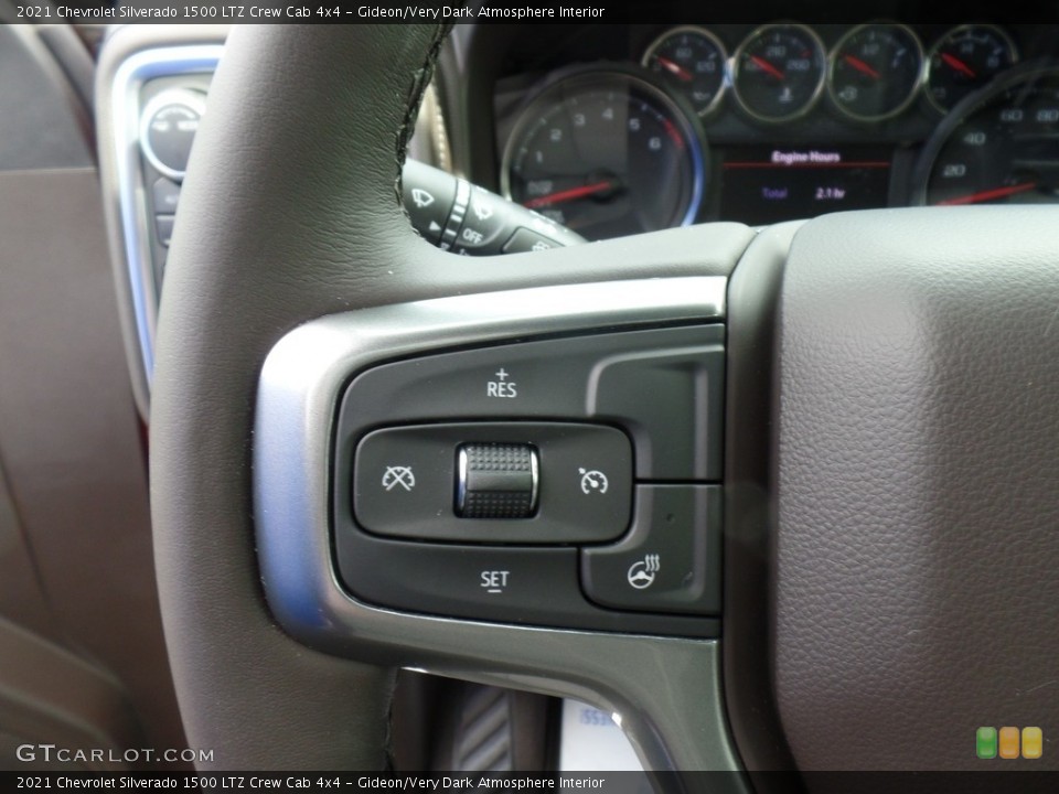 Gideon/Very Dark Atmosphere Interior Steering Wheel for the 2021 Chevrolet Silverado 1500 LTZ Crew Cab 4x4 #141823763