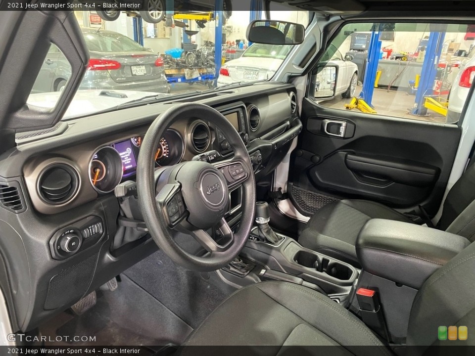 Black Interior Photo for the 2021 Jeep Wrangler Sport 4x4 #141823910