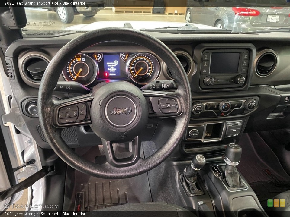 Black Interior Dashboard for the 2021 Jeep Wrangler Sport 4x4 #141823940
