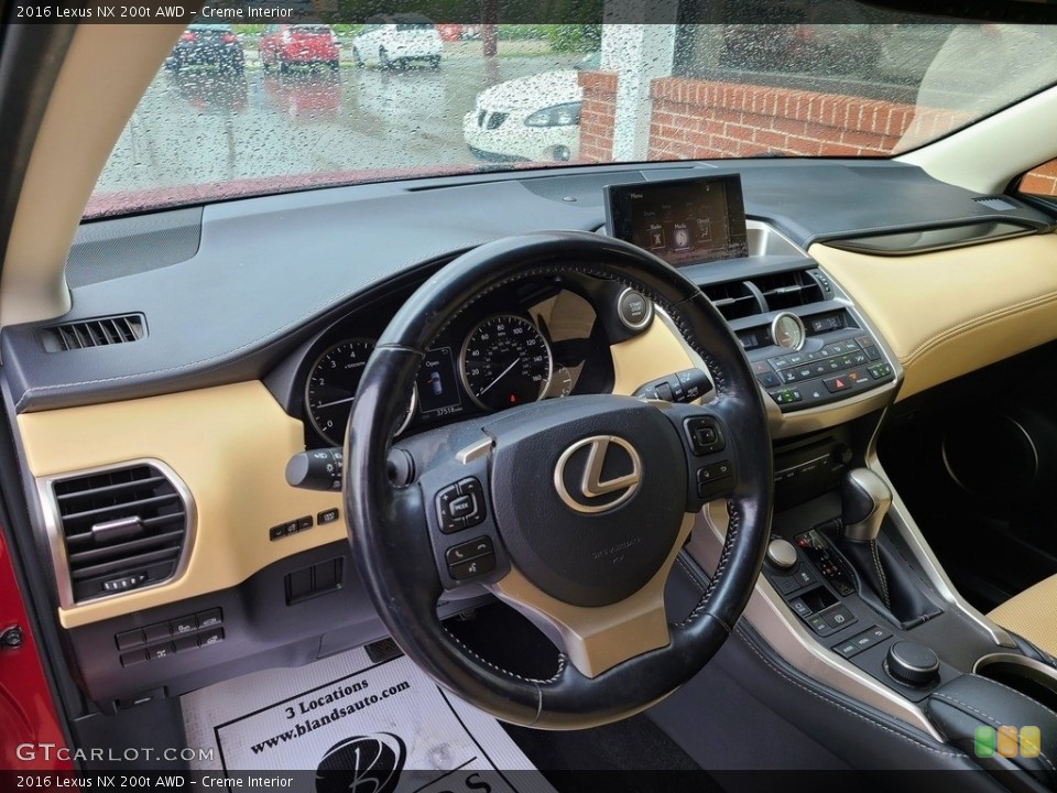 Creme Interior Dashboard for the 2016 Lexus NX 200t AWD #141824023