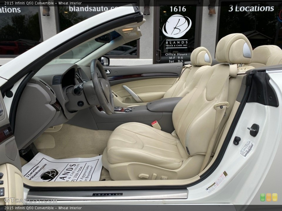Wheat Interior Front Seat for the 2015 Infiniti Q60 Convertible #141824633