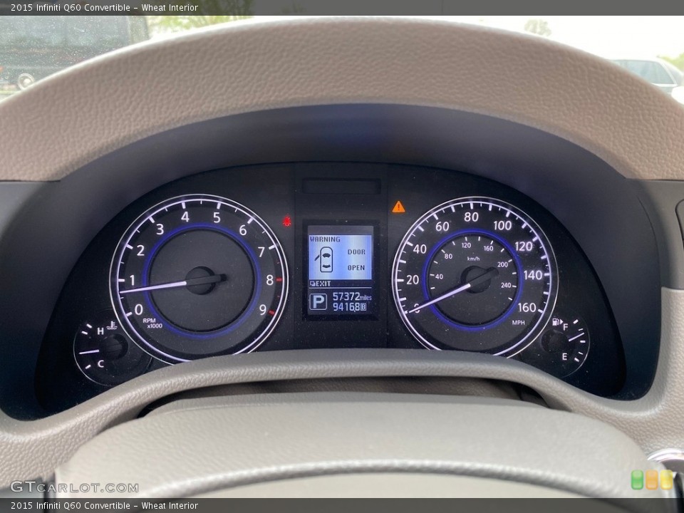 Wheat Interior Gauges for the 2015 Infiniti Q60 Convertible #141824717