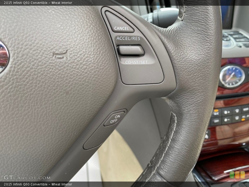 Wheat Interior Steering Wheel for the 2015 Infiniti Q60 Convertible #141824786