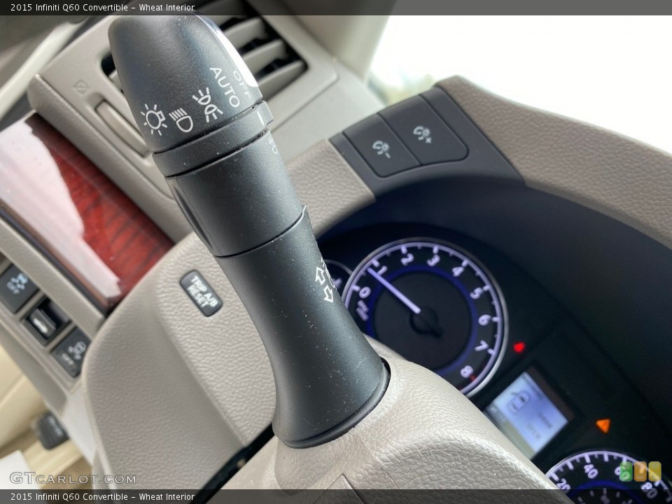 Wheat Interior Controls for the 2015 Infiniti Q60 Convertible #141824810