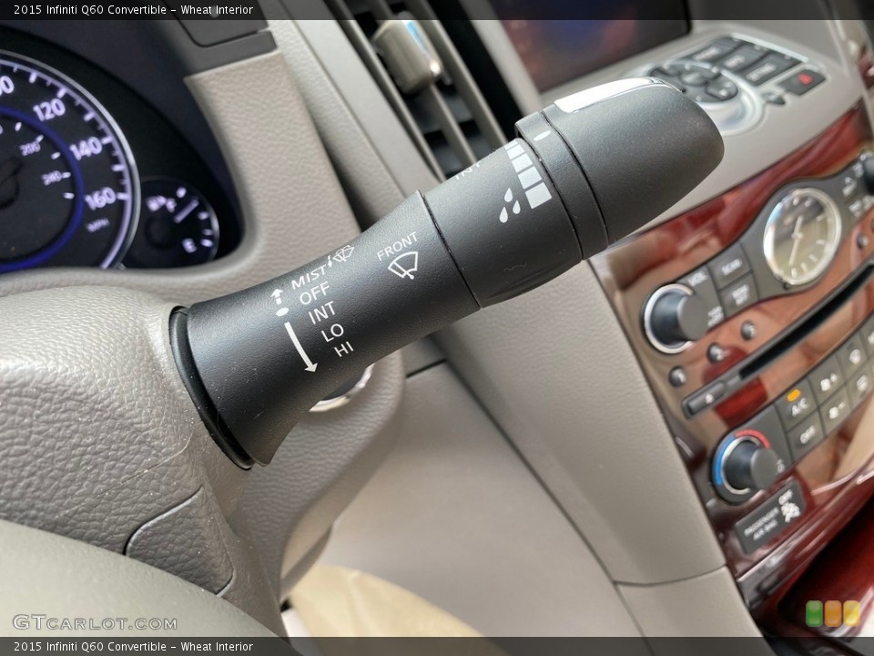 Wheat Interior Controls for the 2015 Infiniti Q60 Convertible #141824831