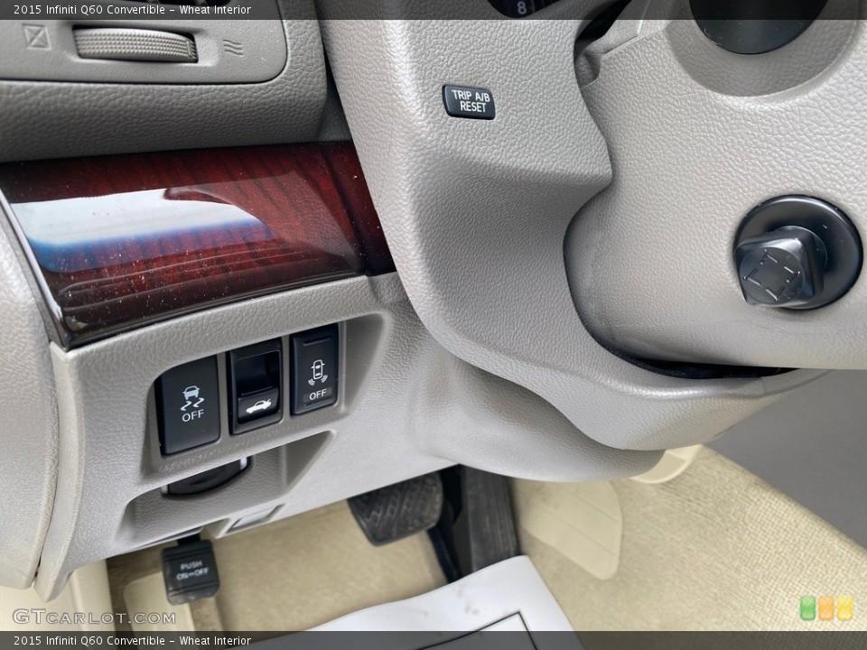 Wheat Interior Controls for the 2015 Infiniti Q60 Convertible #141824879