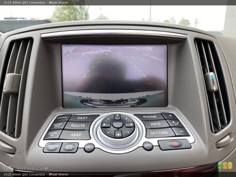 Wheat Interior Controls for the 2015 Infiniti Q60 Convertible #141824951