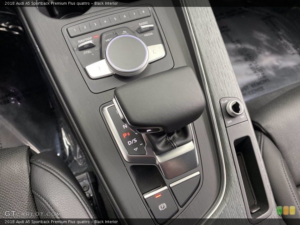 Black Interior Transmission for the 2018 Audi A5 Sportback Premium Plus quattro #141824954