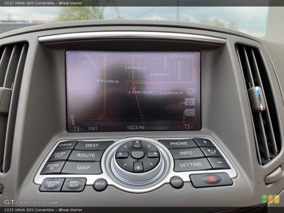 Wheat Interior Controls for the 2015 Infiniti Q60 Convertible #141824975