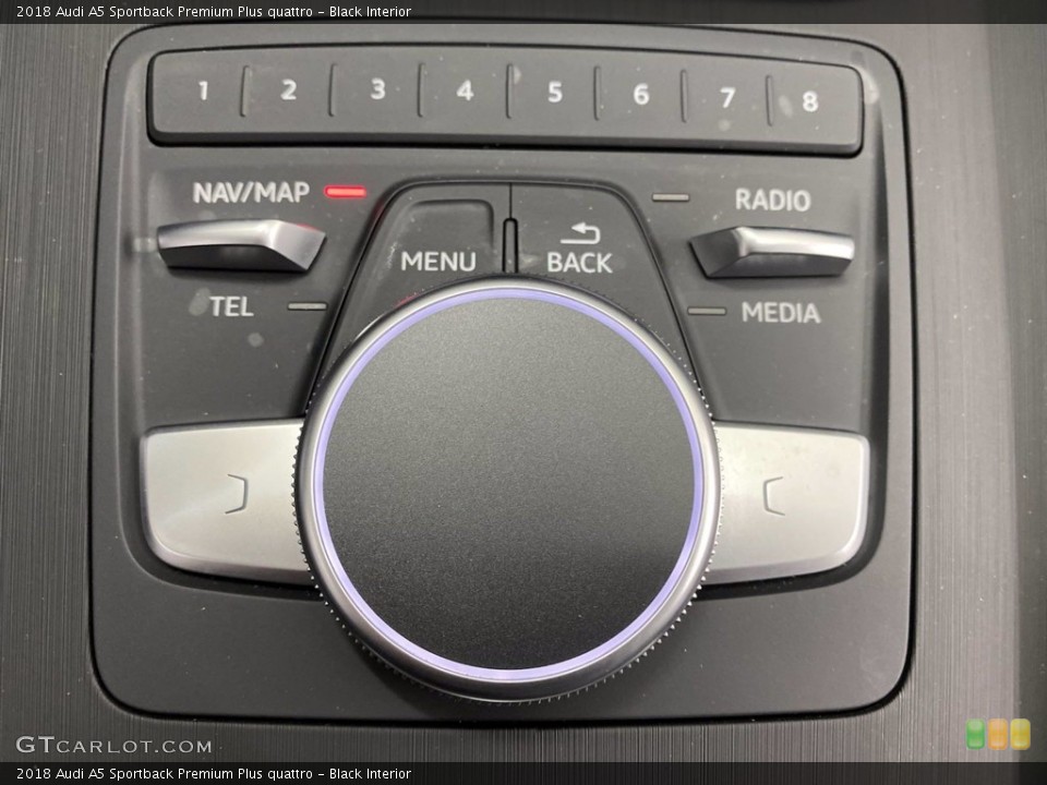 Black Interior Controls for the 2018 Audi A5 Sportback Premium Plus quattro #141824984