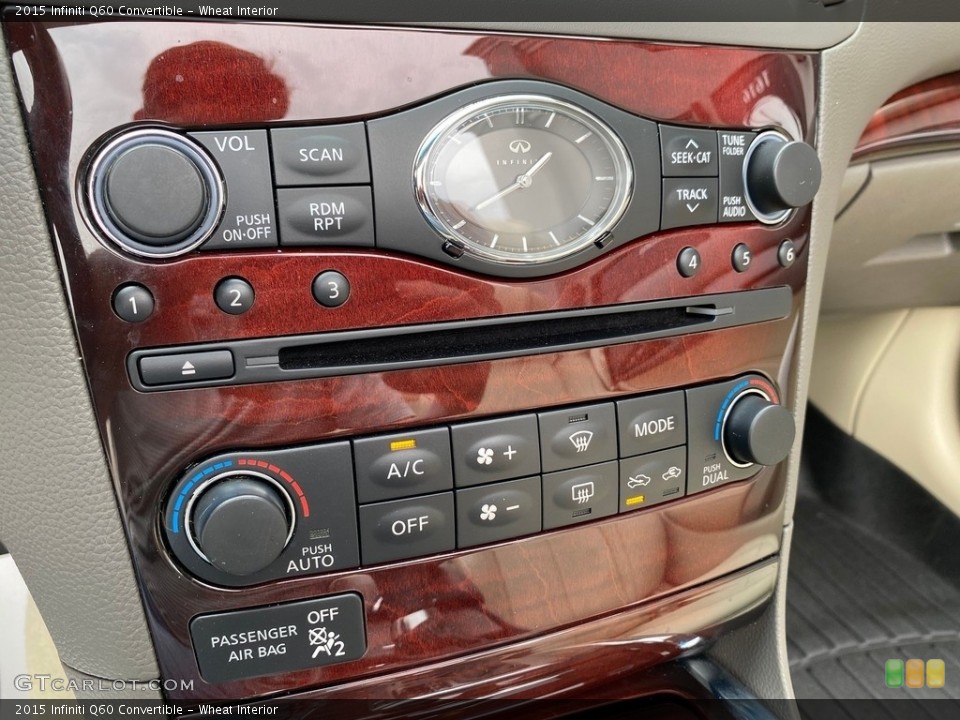 Wheat Interior Controls for the 2015 Infiniti Q60 Convertible #141825023
