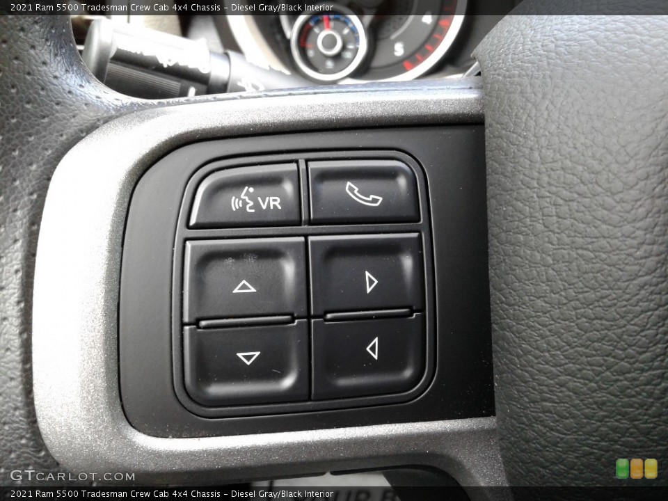 Diesel Gray/Black Interior Steering Wheel for the 2021 Ram 5500 Tradesman Crew Cab 4x4 Chassis #141825044