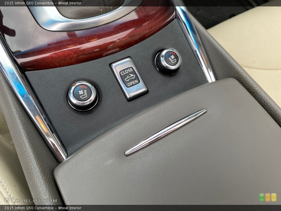 Wheat Interior Controls for the 2015 Infiniti Q60 Convertible #141825050