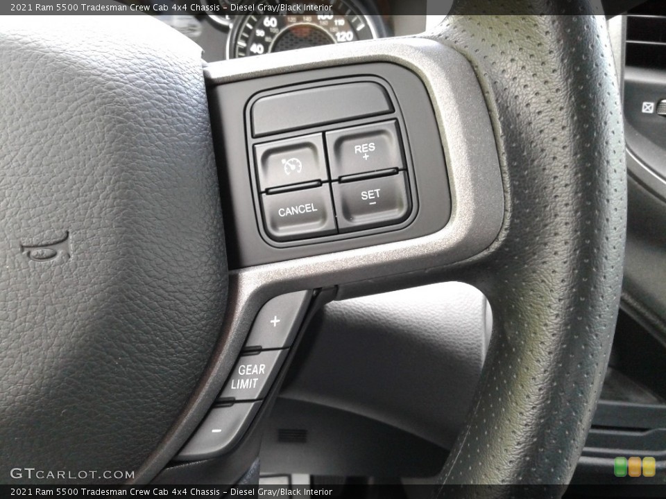 Diesel Gray/Black Interior Steering Wheel for the 2021 Ram 5500 Tradesman Crew Cab 4x4 Chassis #141825074