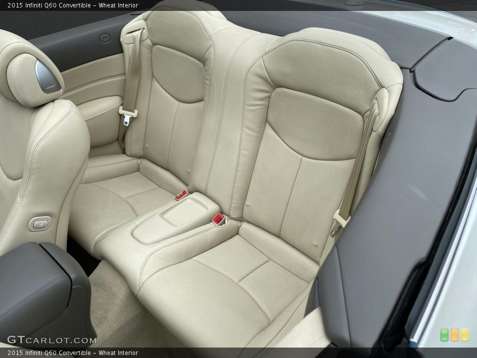 Wheat Interior Rear Seat for the 2015 Infiniti Q60 Convertible #141825095