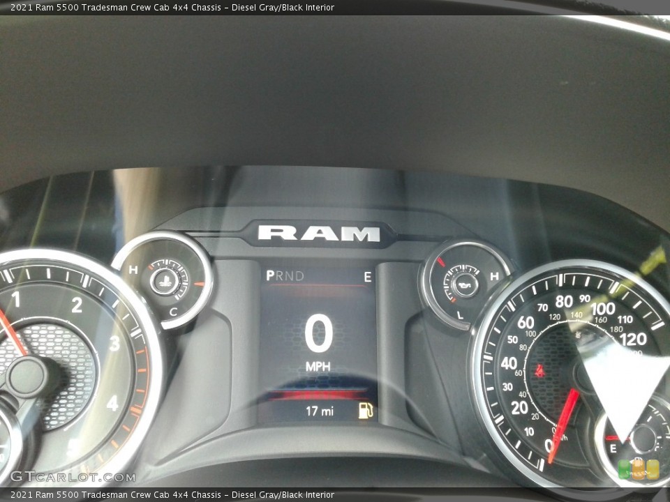 Diesel Gray/Black Interior Gauges for the 2021 Ram 5500 Tradesman Crew Cab 4x4 Chassis #141825098