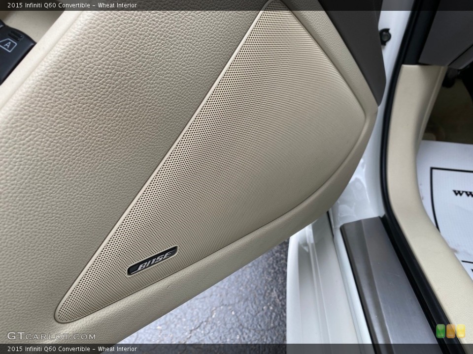 Wheat Interior Audio System for the 2015 Infiniti Q60 Convertible #141825140
