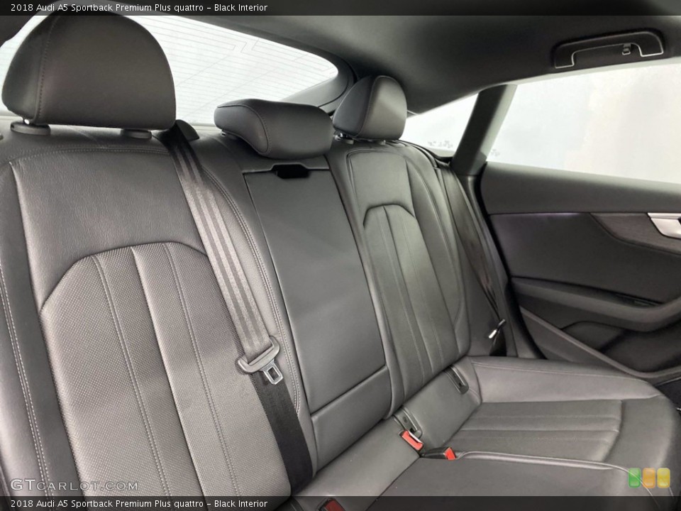 Black Interior Rear Seat for the 2018 Audi A5 Sportback Premium Plus quattro #141825163