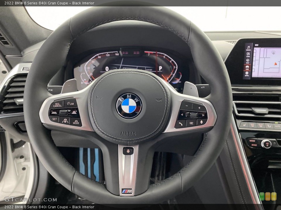 Black Interior Steering Wheel for the 2022 BMW 8 Series 840i Gran Coupe #141827372