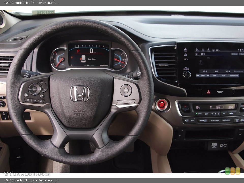 Beige Interior Controls for the 2021 Honda Pilot EX #141831412