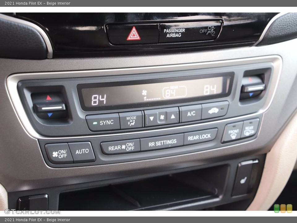 Beige Interior Controls for the 2021 Honda Pilot EX #141831437
