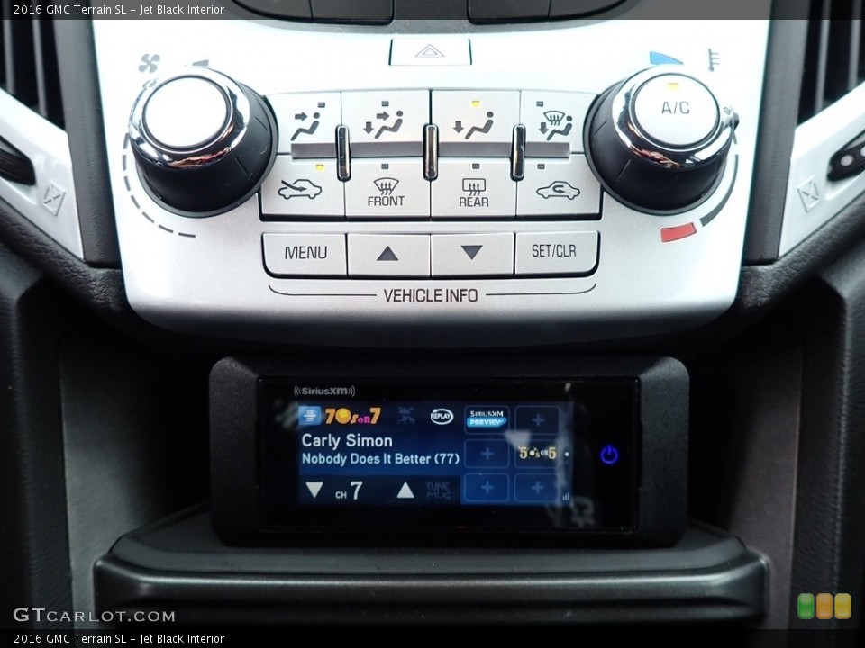 Jet Black Interior Controls for the 2016 GMC Terrain SL #141833956