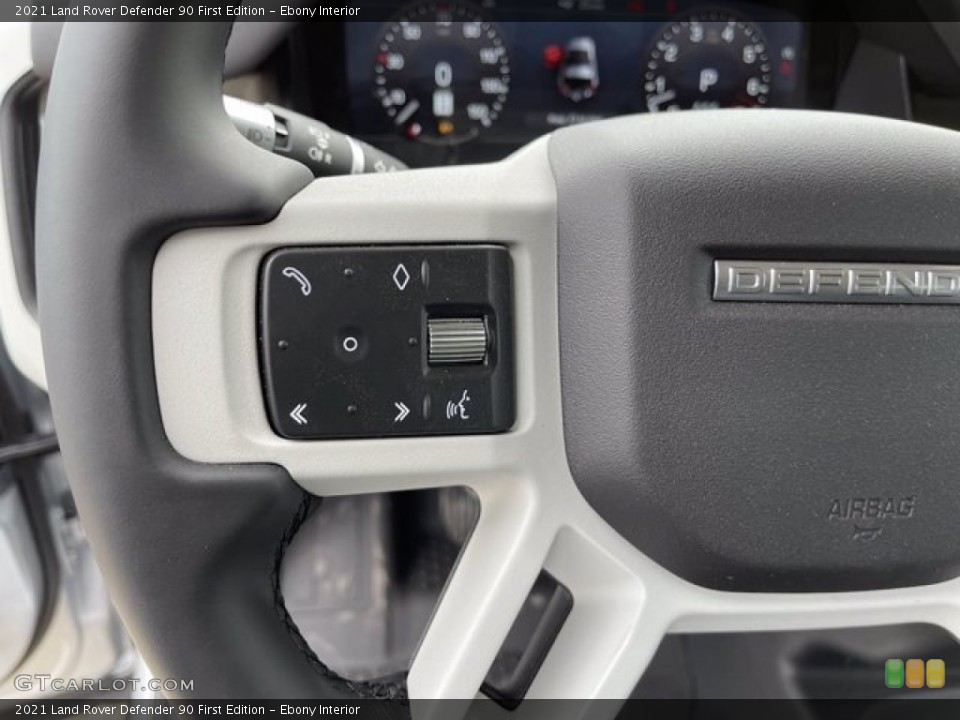 Ebony Interior Steering Wheel for the 2021 Land Rover Defender 90 First Edition #141834916