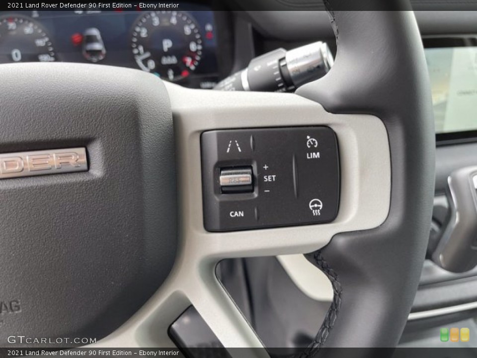 Ebony Interior Steering Wheel for the 2021 Land Rover Defender 90 First Edition #141834934