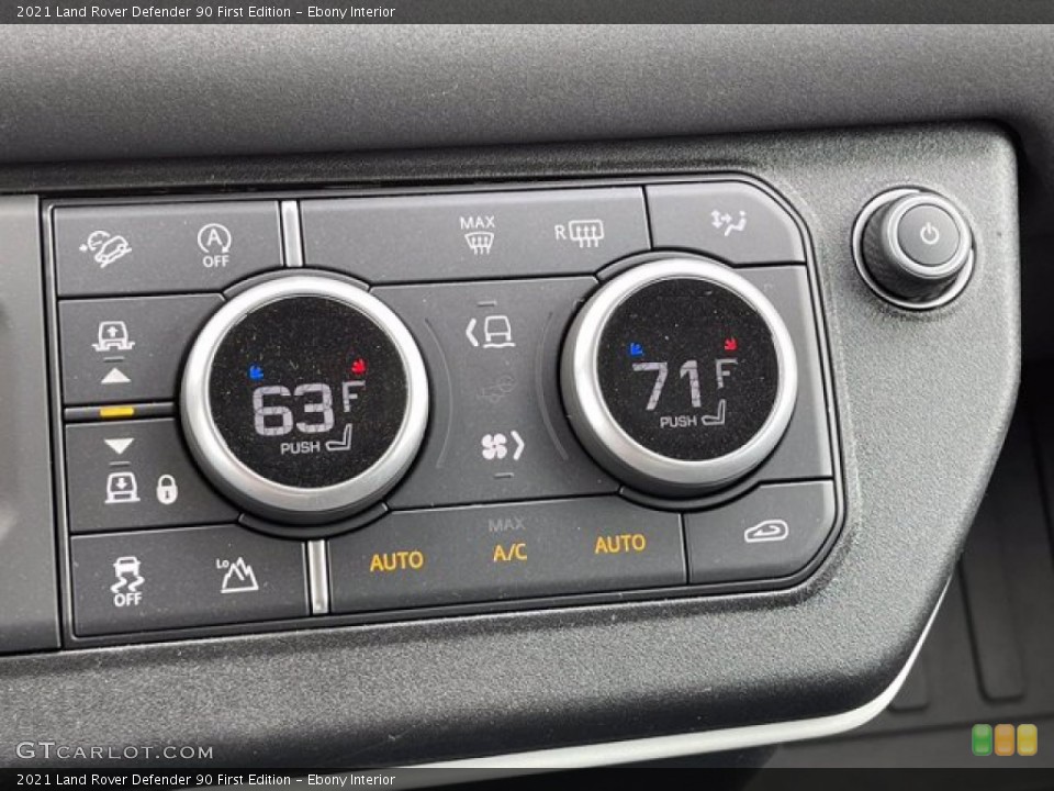 Ebony Interior Controls for the 2021 Land Rover Defender 90 First Edition #141835144