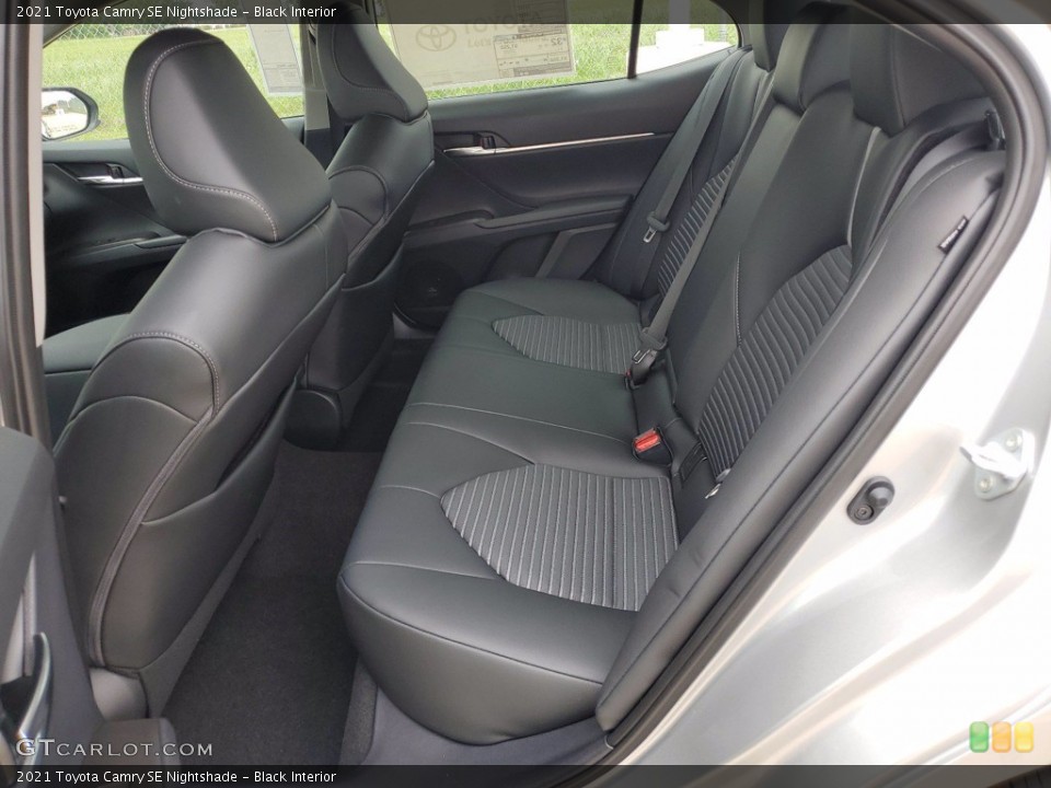 Black Interior Rear Seat for the 2021 Toyota Camry SE Nightshade #141835300