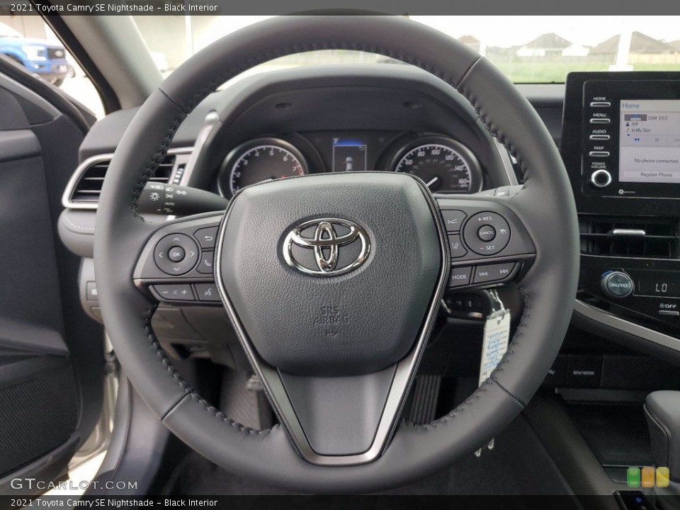 Black Interior Steering Wheel for the 2021 Toyota Camry SE Nightshade #141835480
