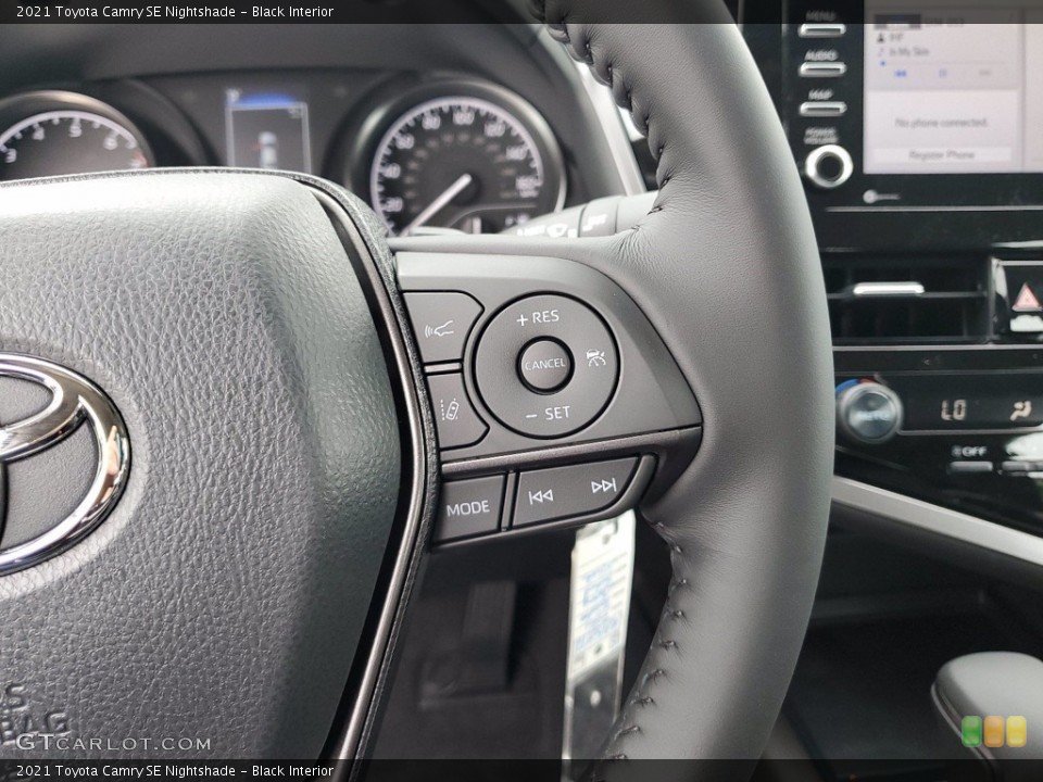 Black Interior Steering Wheel for the 2021 Toyota Camry SE Nightshade #141835516