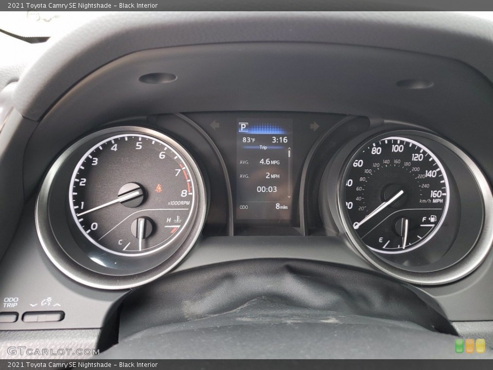 Black Interior Gauges for the 2021 Toyota Camry SE Nightshade #141835618