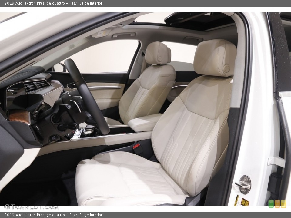 Pearl Beige Interior Front Seat for the 2019 Audi e-tron Prestige quattro #141837049