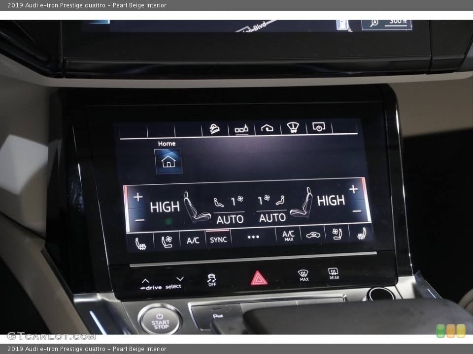 Pearl Beige Interior Controls for the 2019 Audi e-tron Prestige quattro #141837184