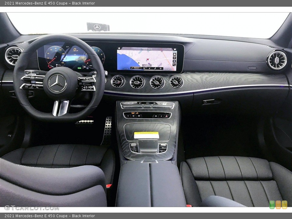 Black Interior Dashboard for the 2021 Mercedes-Benz E 450 Coupe #141837451