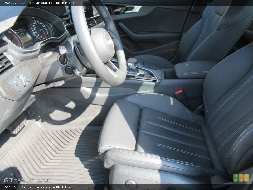Black Interior Front Seat for the 2020 Audi A4 Premium quattro #141837739